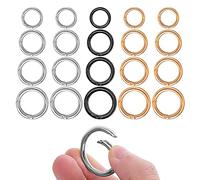 20 moschettoni rotondi da 13/17/19/25/32 mm, in lega di zinco, per lavori di bricolage, fai da te, accessori per borse fai da te