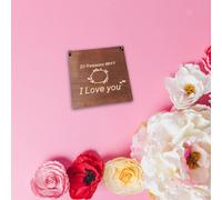 20 motivi per cui ti amo Puzzle a forma di cuore Puzzle in legno per coppie