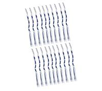 20 nappe intrecciate a mano per scialle da preghiera di Tallit Israele Yeshua preghiera messianica etnica sciarpa per le donne, Blu e bianco piatto, Taglia unica