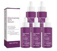 20% Niacinamide Serum - lenitivo, raffinante, nutriente, restringere i pori, schiarire le macchie, anti-età, stimolante l'elasticità, adatto a tutti i toni/pelli (5 pezzi)
