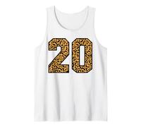 20 Numero Leopard Venti Sport di Squadra Varsity Matching Canotta
