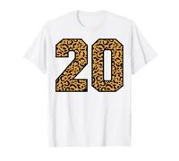 20 Numero Leopard Venti Sport di Squadra Varsity Matching Maglietta