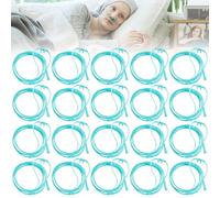 20 occhiali da naso a ossigeno: occhiali da naso per dispositivo di ossigeno, occhiali da naso tubo di ossigeno in silicone con tubo O2 da 300 cm per dispositivo di ossigeno, dispositivo di terapia