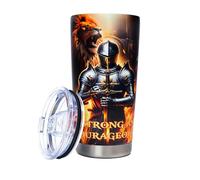 20 Oz Stainles Steel Tumbler, tazza a doppio strato isolata sottovuoto con coperchio a chiave e tettarella - mantiene caldo e freddo per casa, ufficio, viaggi e auto (tema di griglia)