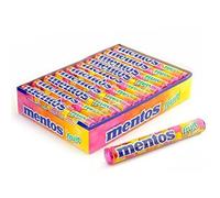 Mentos Fruit Roll Caramelle Confettate Gusto Arancia Fragola e Limone 20 x 38 gr