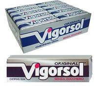 20 PACCHETTI GOMME DA MASTICARE VIGORSOL ORIGINAL SENZA ZUCCHERO GRIGIE CHEWING