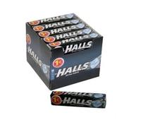 20 Pacchetti HALLS EXTRA FORTE Senza Zucchero - 1 Espositore Intero