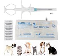 20 Pack 2.12x12mm Yanzeo Pet Microchip 134.2khz FDX-B/ISO11784/ISO11784 Animal Implant Chip Pet ID Microchip per cane gatto pecora mucca maiale piccione pesce coniglio