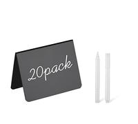20 Pack 4"x3"Mini Chalkboard Signs for Chalk Sign for Food - Party - Buffet - Table Sign Chalkboard - Wedding - Bakery - Small Chalkboard Sign - Mini Chalkboard Signs for Food