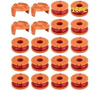 20 Pack Bobina per Decespugliatore Compatibile con Worx,Linea Tagliabordie Decespugliatore,WA0004.1/WA0010 Bobina di Filo per Tagliabordi Compatibile con Worx (16 Bobine + 4 Copertura)
