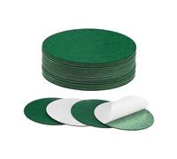 20-Pack Lamp Base Felt Sheet Self Adhesive 5.5 Inch Round 2mm Thick [Green]