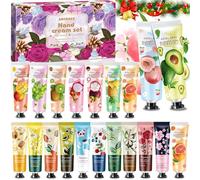 20 Pack Set Crema Mani Natale, Mini Creme Mani Natalizie per Secche E Screpolate Piedi,Assorbe Rapidamente,600ml-Profumo Set Hand Cream Regalo per Donne Uomini,Per Compleanno,Mini Regali Natale