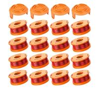 20 Pack WA0010 String Trimmer Spool Line with Cap Head, 0.065" 160ft Weed Eater Spool Compatible with Worx WG150 WG154 WG163 WG170.2 WG180 Electric String Trimmers (16 Line Spools + 4 Cap)F