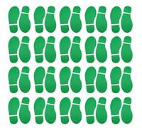20 paia di 40 stampe verdi per bambini, scarpe e piedi adesivi, decalcomanie per pavimento, parete, scale per indicare le indicazioni per celebrare il giorno di San Patrizio SKYCOOOOL