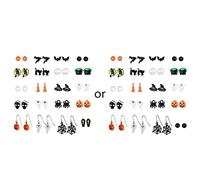 20 Paia Europei E Americani Per Personalità Di Moda Creativa Halloween Orecchini Horror in Lega di Cranio Orecchini Ebrei