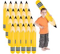 20 palloncini gonfiabili giganti da 68,6 cm a matita gonfiabili da appendere, decorazione per aula scolastica, decorazione per laurea, per aule, giardino, stanza, feste di compleanno