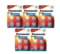 20 PANASONIC Cr2032 Batterie Litio Potenza 3V a Moneta 4Bl Scadenza 2033 Nuovo
