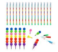 20 pastelli multicolor impilati a forma di proiettile roccia caramelle a forma di zucca per bambini divertente pastello per feste riempitivo per bambini disegno regalo di compleanno regalo di Natale