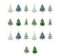 20 PC/Set di etichette di Natale Pendente Albero di Natale Ornamento Tagged Regalo Marcato Per Regali Imballaggio Decorazione