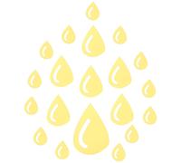 20 Pcs Adesivi Creativi Con Gocce D'acqua Decalcomanie Per Specchi Da Parete