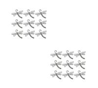 20 Pcs Alloy Pendant Charm Dragonfly Charms for Jewellery Making