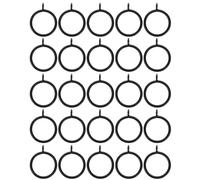 20 Pcs Anelli Per Aste Tende Da Finestra La Casa Metallo Di Romana