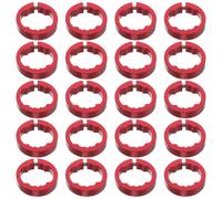 20 Pcs Anello Di Blocco Del Manubrio in Bicicletta Serraggio Rosso