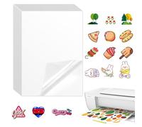 20 Pcs Carta Adesiva per Stampante Trasparente A4 21 X 29,7 CM Vinile Stampabile Adesivo Fogli Adesivi Trasparenti Stampabili laser e a Getto di Inchiostro Carta Plastificata Etichette Adesiva Vinile