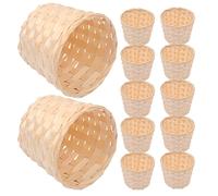 20 Pcs Cesti Portaoggetti Cestini Cesto Intrecciato Intrecciati Mano