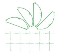 20 Pcs Clip Di Sostegno Per Piante Gambi Vite Supporto Allo Stelo