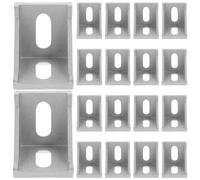 20 Pcs Connettore Del Profilo Di Estrusione in Alluminio Staffe D'angolo