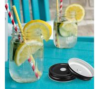 20 Pcs Coperchio Del Barattolo Di Metallo X Barattoli Sigilli Dei Prova Perdite