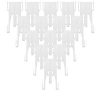 20 Pcs Curtain Pleat Hooks Ganci Per Doccia Plastica Spillo Tende Ferramenta