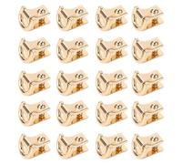 20 Pcs D Ring Rivet 15x8.5mm Zinc Alloy Iron D Ring Stud Screw for Handbag Backpack Pet Collar Leather Jacket (Golden)
