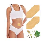 20 Pcs Disposable Castor Oil Pack Wrap for Belly Button Patch Organic Cotton Self-Adhesive Castor Oil Wrap Highly Absorbe