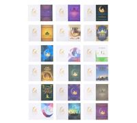 20 PCS EID Tema Benedizione Card Eid Ramadan Greeting Cards Festival