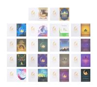 20 PCS EID Tema Benedizione Card Eid Ramadan Greeting Cards Festival