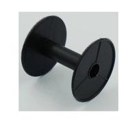 20 Pcs - Empty Plastic Wire Spools Bobbins Round Ends for Various Size Cord Ribbon (black) Black Banmo