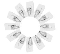 20 Pcs Gancio Adesivo Senza Soluzione Di Continuità Trasparente Muro Invisibili