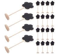 20 Pcs Mini Lavagna Legno Segnaposto Lavagnette Messaggi Bacheche