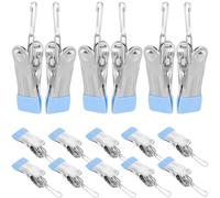 20 Pcs Mollette Multiuso Molletta Da Bucato in Metallo Clip Per Vestiti