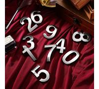 20 Pcs Numero Di Targa Digitale Della Porta Numeri Civici Moderni in Metallo