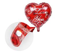 20 Pcs Palloncino Rosso Dell'amore Palloncini Compleanno Per Film Alluminio