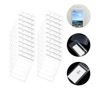 20 Pcs Porta Carta Identita Trasparente Titolare Di Badge Sicuro Copertine