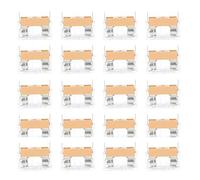 20 PCS Portafusibile 5x20 Ignifugo Terminali Metalli Coperchio Trasparente | Coperchio trasparente per controlli veloci, ignifugo resistente calore, terminali metallici per circuiti