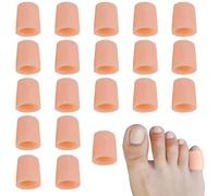 20 PCS Protezione Dita Piedi, Protettori Punta Gel, Protezione Piedi in Silicone, Protezione Gel Dita, Nuovo Materiale, Ideale Per Prevenire Vesciche, Calli, Attrito Antidolorifico, colore della pelle
