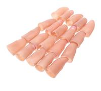 20 Pcs Punte Delle Dita Artificiali Unghia Finta Protettore Dito All'uncinetto