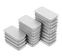 20 Pcs Rectangular Mini Storage Box Piccola Scatola Di Latta Stagno Stoccaggio