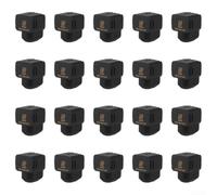 20 pcs Silicone Cover for per bambu Lab A1/A1 per mini 20 pcs | per 3D Printer Heat Insulation Sleeve, 300°C, Black, 25 x 23 x 18 mm