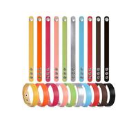 20 Pcs Snap Bracelet Blank Colorful Adjustable Solid Color for Diy Jewelry Making Women Mens Cuff W